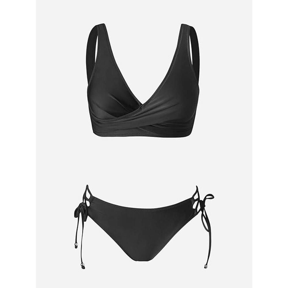 Cupshe Black Bikini Set